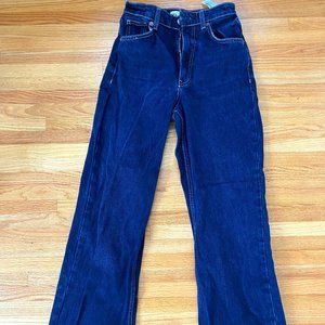 ZARA HIGH WAISTED WIDE LEG JEANS SIZE 26....ONLY WORN A FEW TIMES!